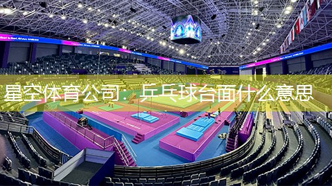 星空体育公司：乒乓球台面什么意思