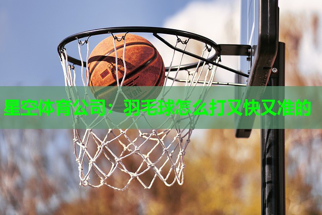 羽毛球怎么打又快又准的